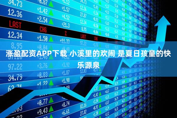 涨盈配资APP下载 小溪里的欢闹 是夏日孩童的快乐源泉